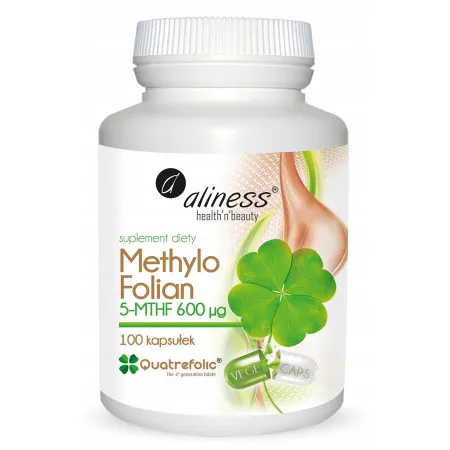 Aliness KWAS FOLIOWY Methylo Folian 5-MTHF aż 600mcg CIĄŻA Homocysteina