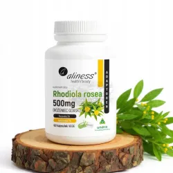 Aliness RHODIOLA ROSEA 500mg Różeniec Górski MÓZG Adaptogen PAMIĘĆ DEPRESJA