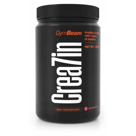 GymBeam Crea7in kreatyna w proszku smak arbuza MONOHYDRAT jabłczan 300g