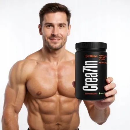 GymBeam Crea7in kreatyna w proszku smak arbuza MONOHYDRAT jabłczan 300g