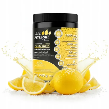 Aliness AllHydrate Elektrolity + Kofeina 745g 50 porcji Energia Zmęczenie