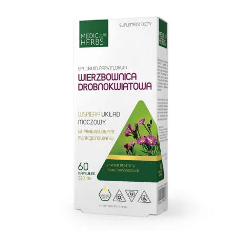 Wierzbownica Drobnokwiatowa MEDICA HERBS 520 mg PROSTATA Układ Moczowy 60k