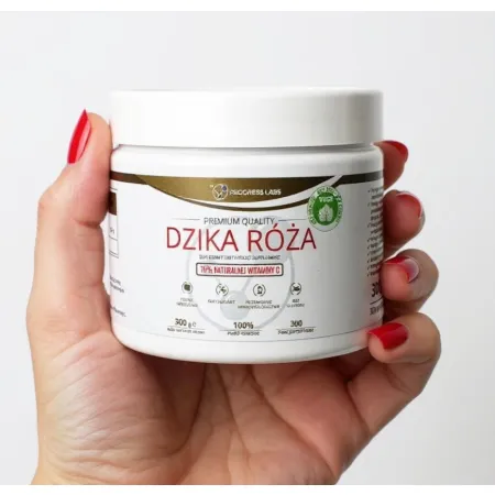 2 x Progress Labs Dzika Róża 100% ekstrakt Naturalna Witamina C 300 porcji