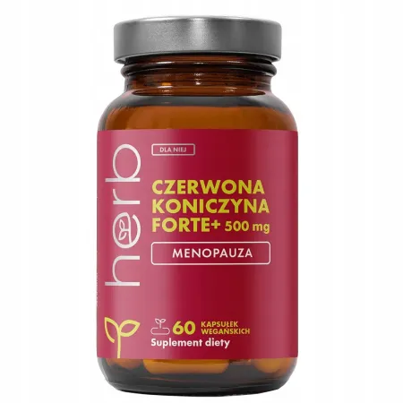 CZERWONA KONICZYNA FORTE 500mg HERB EKSTRAKT 8% RED CLOVER MENOPAUZA