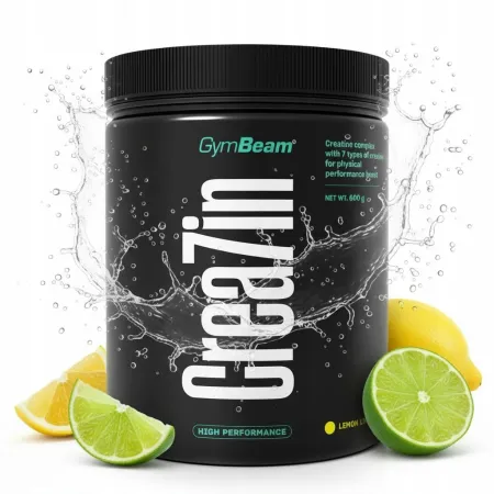 GymBeam Crea7in kreatyna w proszku limonka cytryna MONOHYDRAT jabłczan 600g