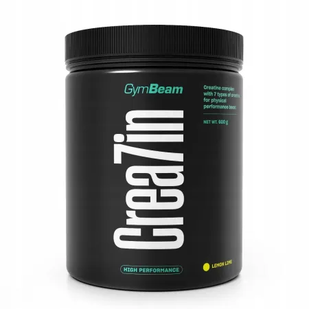 GymBeam Crea7in kreatyna w proszku limonka cytryna MONOHYDRAT jabłczan 600g