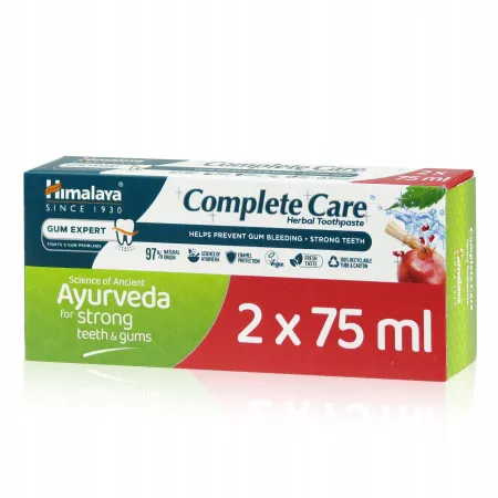 Pasta do Zębów Himalaya naturalna Complete Care Ziołowa Bez Fluoru 2x 75g
