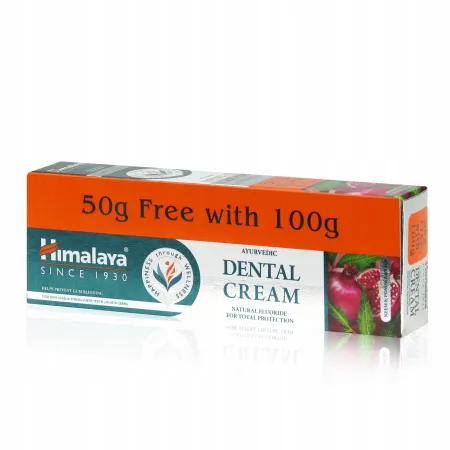 Pasta do Zębów HIMALAYA naturalna Ajurwedyjska pasta Ziołowa 100+50g GRATIS