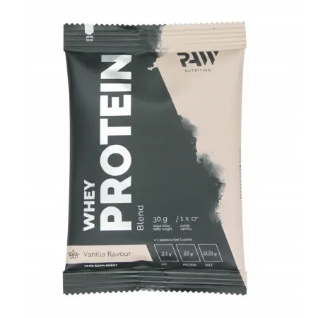 Białko serwatkowe RAW NUTRITION Whey odżywka białkowa PRÓBKA wanilia 30g