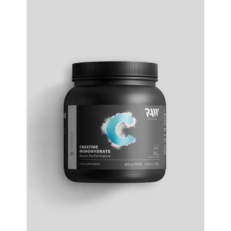 KREATYNA MONOHYDRAT BEZSMAKOWA 500G RAW NUTRITION CREATINE proszek NATURAL