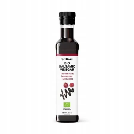 BIO ocet balsamiczny GYMBEAM z WŁOCH czysty bez barwników DO SAŁATEK 250ml