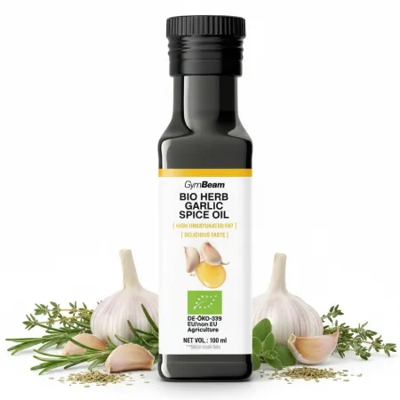 BIO olej ziołowo-czosnkowy GYMBEAM ekologiczny do SAŁATEK mięsa ryb 100ml