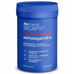 FORMEDS BICAPS ASHWAGANDHA suplement diety SEN pamięć koncentracja 60kaps. FORMEDS BICAPS ASHWAGANDHA suplement diety SEN pamięć koncentracja 60kaps.