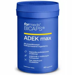FORMEDS Bicaps ADEK Max suplement diety ODPORNOŚĆ wzrok kości A D3 E K2 60k FORMEDS Bicaps ADEK Max suplement diety ODPORNOŚĆ wzrok kości A D3 E K2 60k