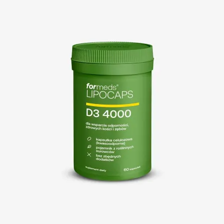 Formeds LIPOCAPS D3 4000 Liposomalna witamina D3 4000 IU 60 kaps Odporność