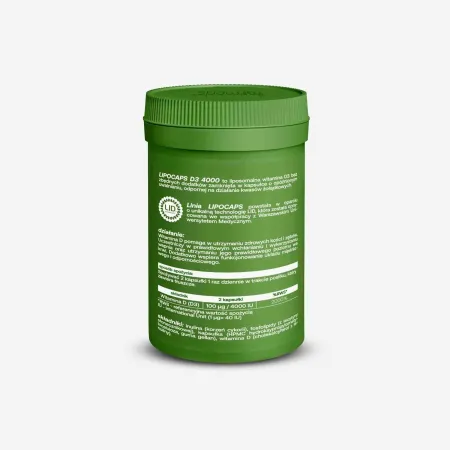 Formeds LIPOCAPS D3 4000 Liposomalna witamina D3 4000 IU 60 kaps Odporność