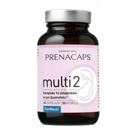 ForMeds Prenacaps Multi 2 30 Kaps. WITAMINY MINERAŁY DRUGI TRYMESTR CIĄŻY