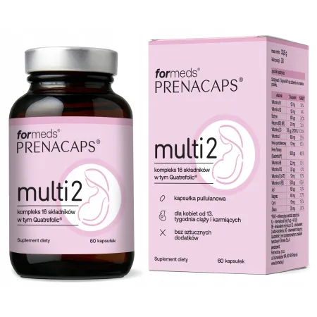 ForMeds Prenacaps Multi 2 30 Kaps. WITAMINY MINERAŁY DRUGI TRYMESTR CIĄŻY