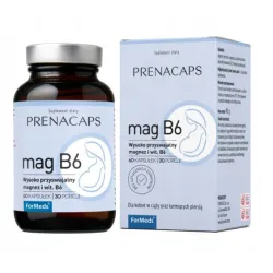 FORMEDS PRENACAPS MAG B6 Cytrynian magnezu + witamina B6 P-5-P 60 kaps. FORMEDS PRENACAPS MAG B6 Cytrynian magnezu + witamina B6 P-5-P 60 kaps.