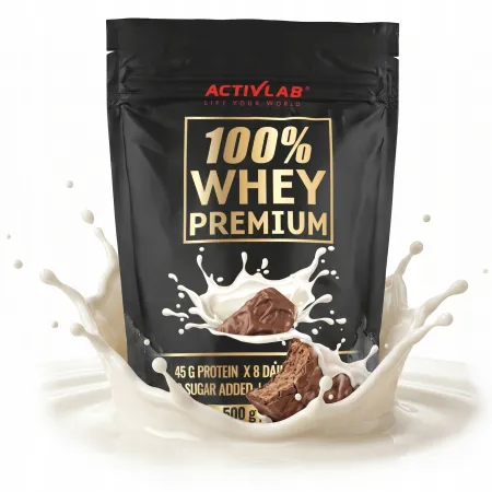 Białko WPC 100% Whey Premium ACTIVLAB Bcaa 500g serwatkowe MASA smak baton