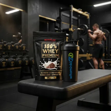 Białko WPC 100% Whey Premium ACTIVLAB Bcaa 500g serwatkowe MASA smak baton