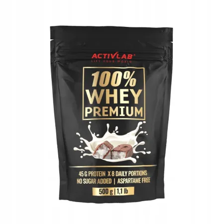 Białko WPC 100% Whey Premium ACTIVLAB Bcaa 500g serwatkowe MASA kokos czek.