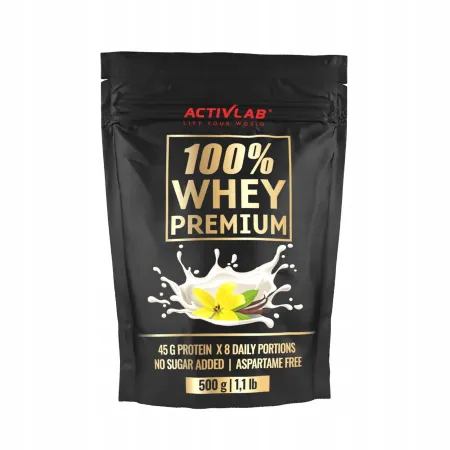 Białko WPC 100% Whey Premium ACTIVLAB Bcaa 500g serwatkowe MASA wanilia