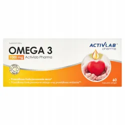 ACTIVLAB OMEGA 3 + WITAMINA E EPA DHA 1000MG 60 kaps. SERCE MÓZG ODPORNOŚĆ