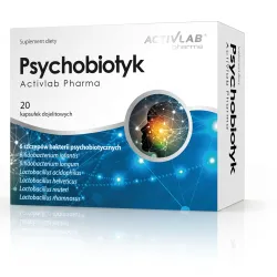 ACTIVLAB Psychobiotyk układ pokarmowy wsparcie mikrobiotyk 20 kapsułek