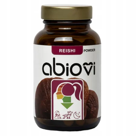 ABIOVI Reishi Lakownica żółtawa GRZYB KRÓLÓW STRES sen ODPORNOŚĆ susz 60k