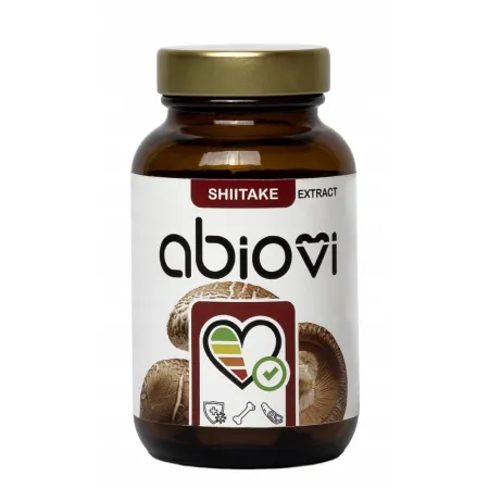 ABIOVI SHIITAKE Twardnik japoński 12:1 STRES odporność ANTI-AGING 60k