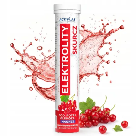 Elektrolity SKURCZ ActivLab 20 tab. musujących MAGNEZ wit.C PORZECZKA