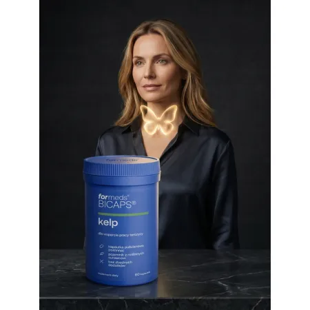 FORMEDS BICAPS Kelp wsparcie tarczycy METABOLIZM koncetracja SKÓRA 60k