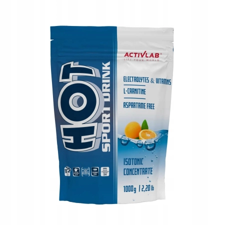 ACTIVLAB Sport Drink HOT 1KG węglowodany KARNITYNA ELEKTROLITY NAWODNIENIE
