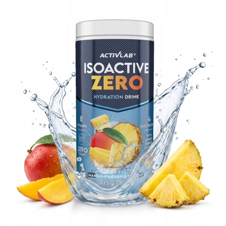 ACTIVLAB ISOACTIVE ZERO 225g ELEKTROLITY BEZ CUKRU NAWODNIENIE mango ananas