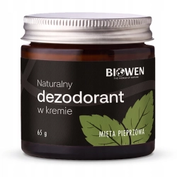 BIOWEN HEMPKING Dezodorant w kremie NATURALNY Mięta pieprzowa ŚWIEŻOŚĆ 65ml BIOWEN HEMPKING Dezodorant w kremie NATURALNY Mięta pieprzowa ŚWIEŻOŚĆ 65ml