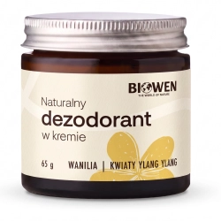 BIOWEN Dezodorant w kremie NATURALNY CBD wanilia i kwiaty YLANG UNISEX 65ml BIOWEN Dezodorant w kremie NATURALNY CBD wanilia i kwiaty YLANG UNISEX 65ml