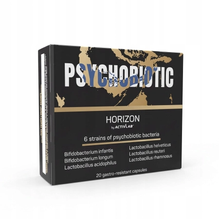 PSYCHOBITIC ACTIVLAB zdrowie psychiczne ZDROWE JELITA stres 20 kaps