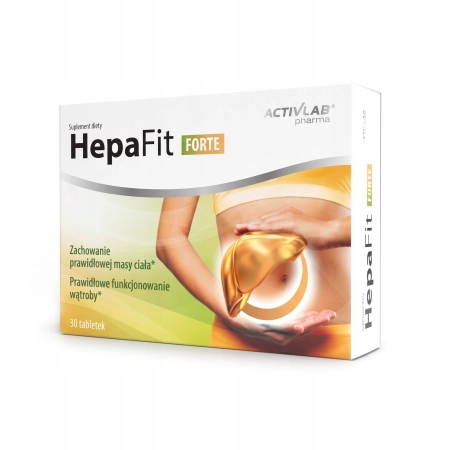 HepaFit FORTE 30 tabletek WĄTROBA trawienie odchudzanie CHOLINA karczoch