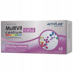 MULTIWITAMINY witaminy minerały DLA KOBIET Activlab Multivit 60 kaps.