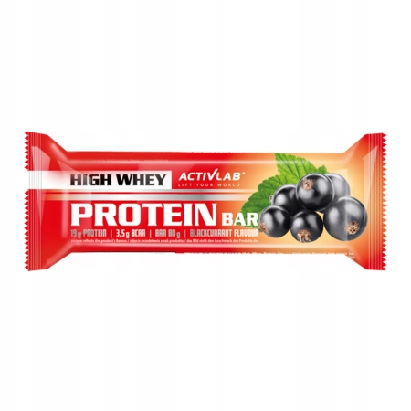 BATON PROTEINOWY białko Activlab High Whey Protein Bar 80g CZARNA PORZECZKA