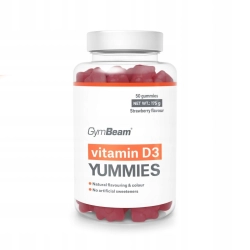 GymBeam WITAMINA D3 Yummies żelki owocowe 120g dla dzieci dorosłych