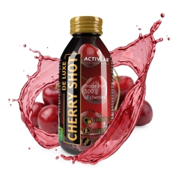 De Luxe Cherry Shot 80ml ActivLab SOK Z GORZKIEJ WIŚNI regeneracja zakwasy De Luxe Cherry Shot 80ml ActivLab SOK Z GORZKIEJ WIŚNI regeneracja zakwasy
