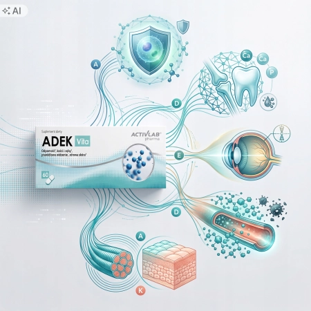 ACTIVLAB PHARMA ADEK Vita Odporność Oczy Kości Zęby Stres 60 kaps.