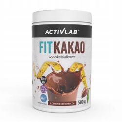Activlab FIT Kakao BEZ CUKRU Wysokobiałkowe Błonnik Magnez 500 g