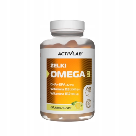 ACTIVLAB ŻELKI OMEGA 3 cytryna limonka ODPRNOŚĆ DHA I EPA 60 szt