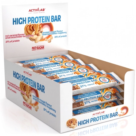 Activlab High Protein Bar 46 g Baton Proteinowy Białkowy Karmel Nugat
