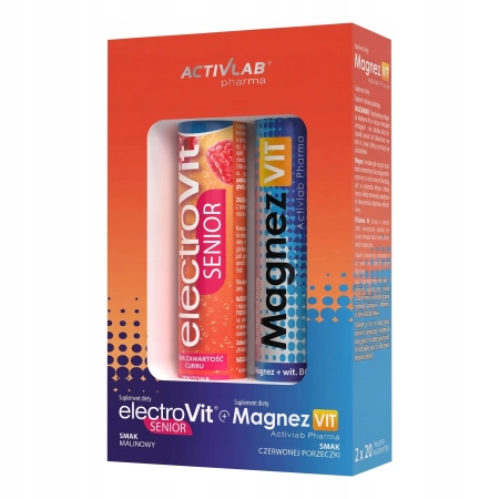 Activlab ElectroVit Senior + MagnezVit B6 Elektrolity i Magnez 2x20 tabl