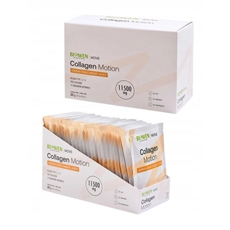 BIOWEN Collagen Motion KOLAGEN Rybi MSM Mocne STAWY Kości Regeneracja 30szt