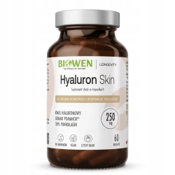 Biowen Hyaluron Skin 250mg z Kwasem Hialuronowym Wsparcie Kolagenu 60 Kaps